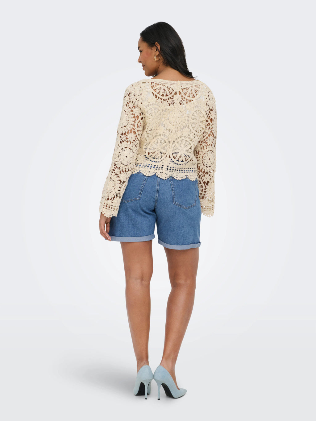 CARWATERLY LS CROCHE TIE CARDIGAN