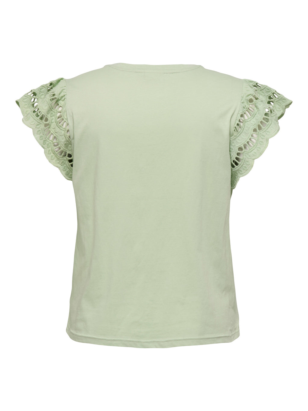 CARMACY S/S O-NECK MIX TOP JRS Laurel Green