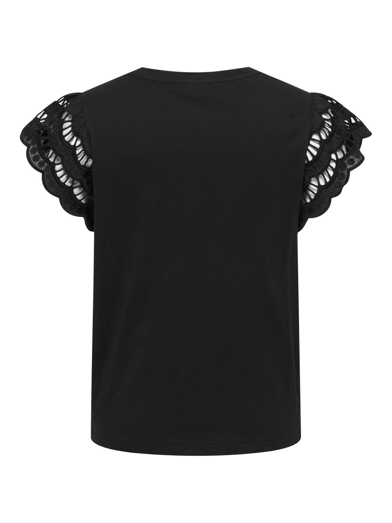 CARMACY S/S O-NECK MIX TOP JRS Black
