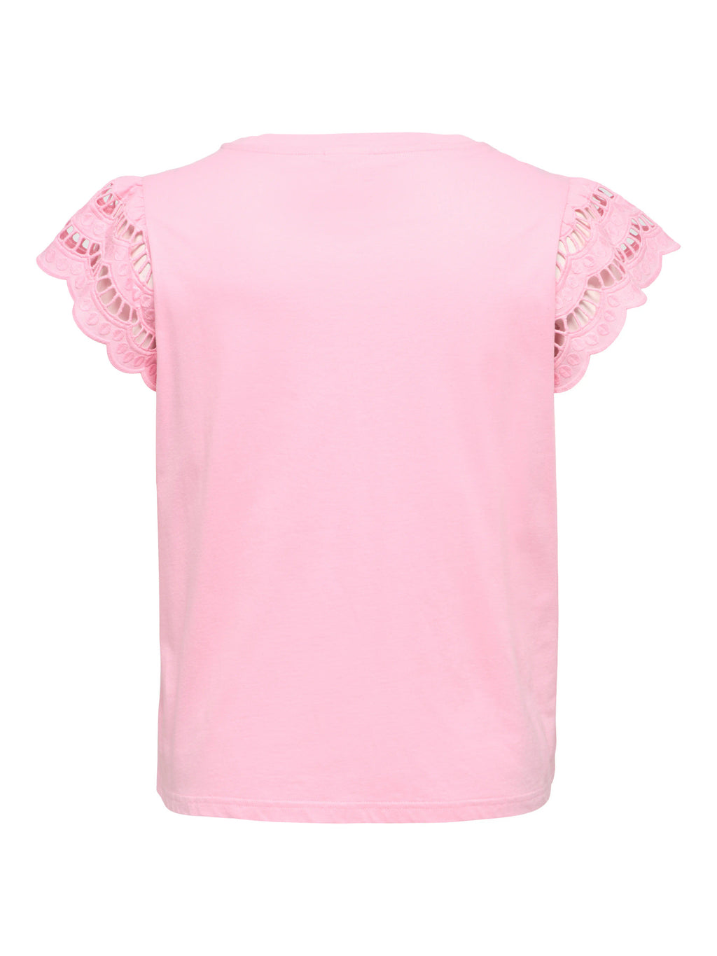CARMACY S/S O-NECK MIX TOP JRS Romance Rose