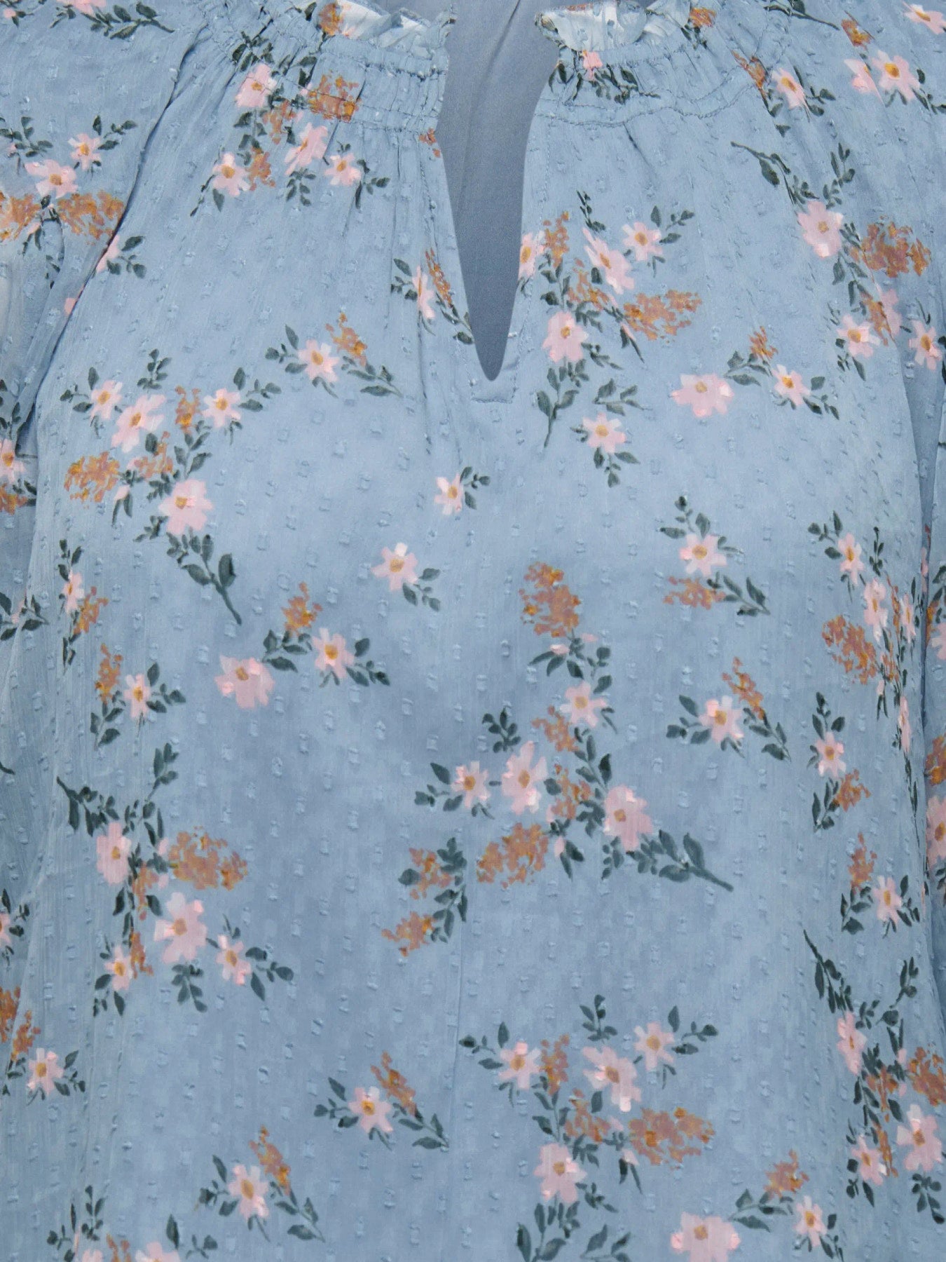 CARSIGRID L/S V-NECK TOP AOP