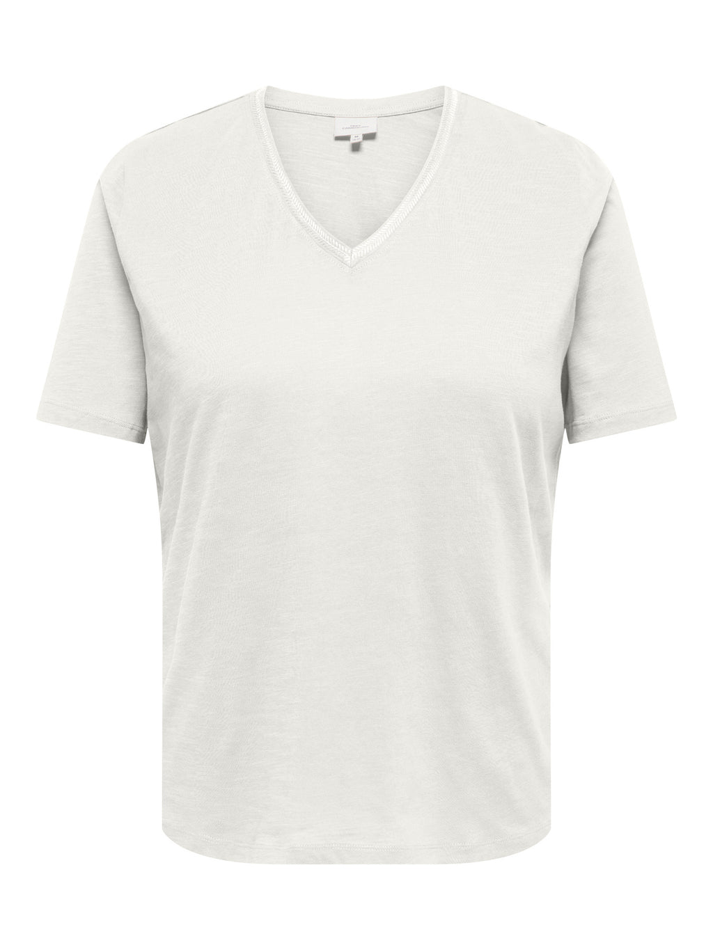 CARTOBI S/S V-NECK REG TEE JRS Cloud Dancer