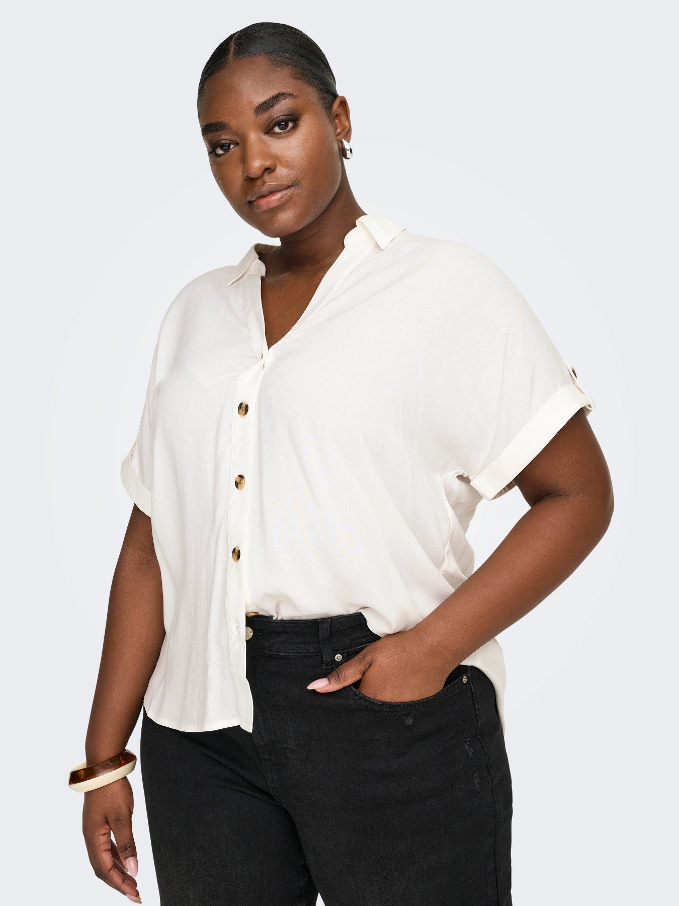 CARYASMIN SHIRT S/S WVN NOOS