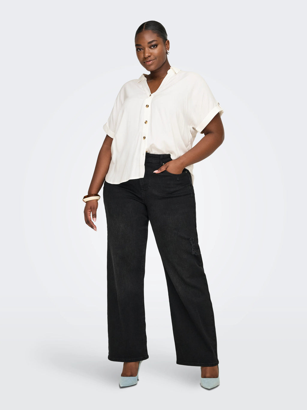 CARYASMIN SHIRT S/S WVN NOOS
