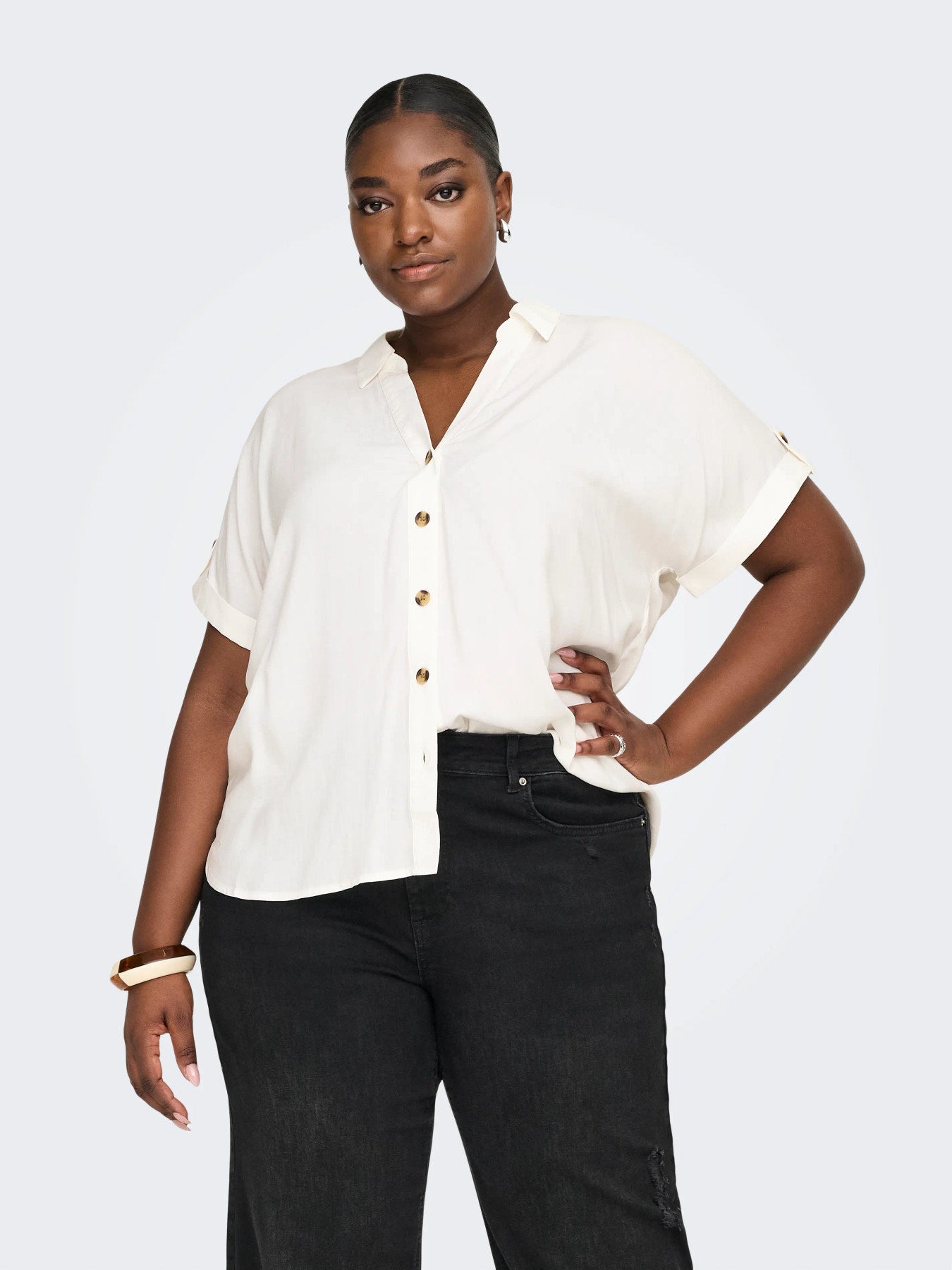 CARYASMIN SHIRT S/S WVN NOOS