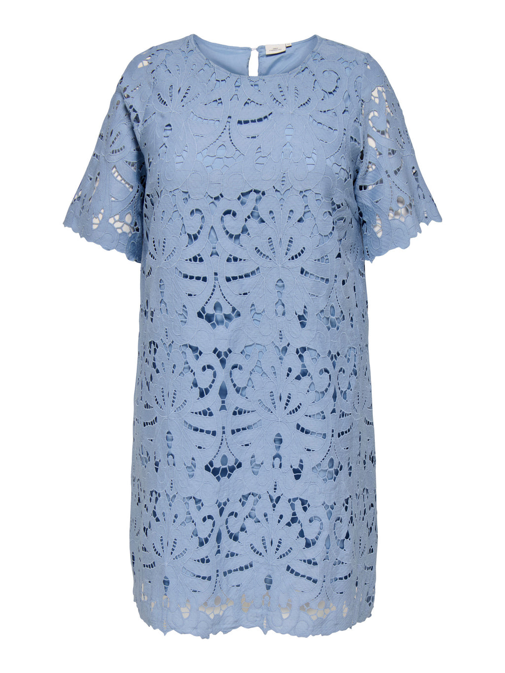 CARGELINA 2/4 O-NECK BLK DRESS WVN