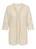 CARLUZA 3/4 V-NECK LONG KIMONO KNT