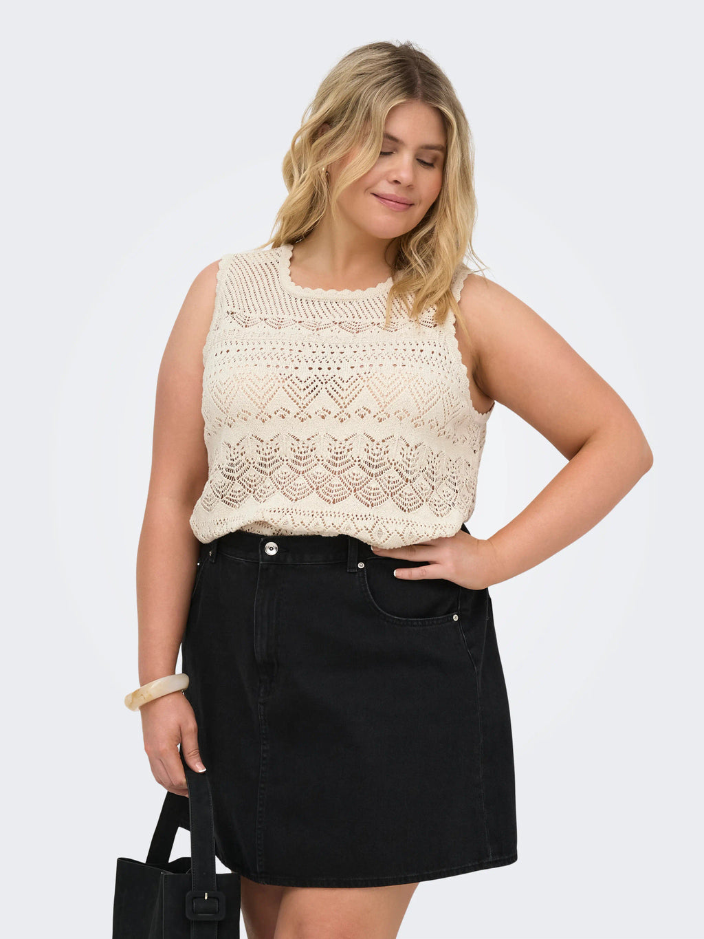 CARLUZA SL O-NECK REVERSIBLE TOP KNT