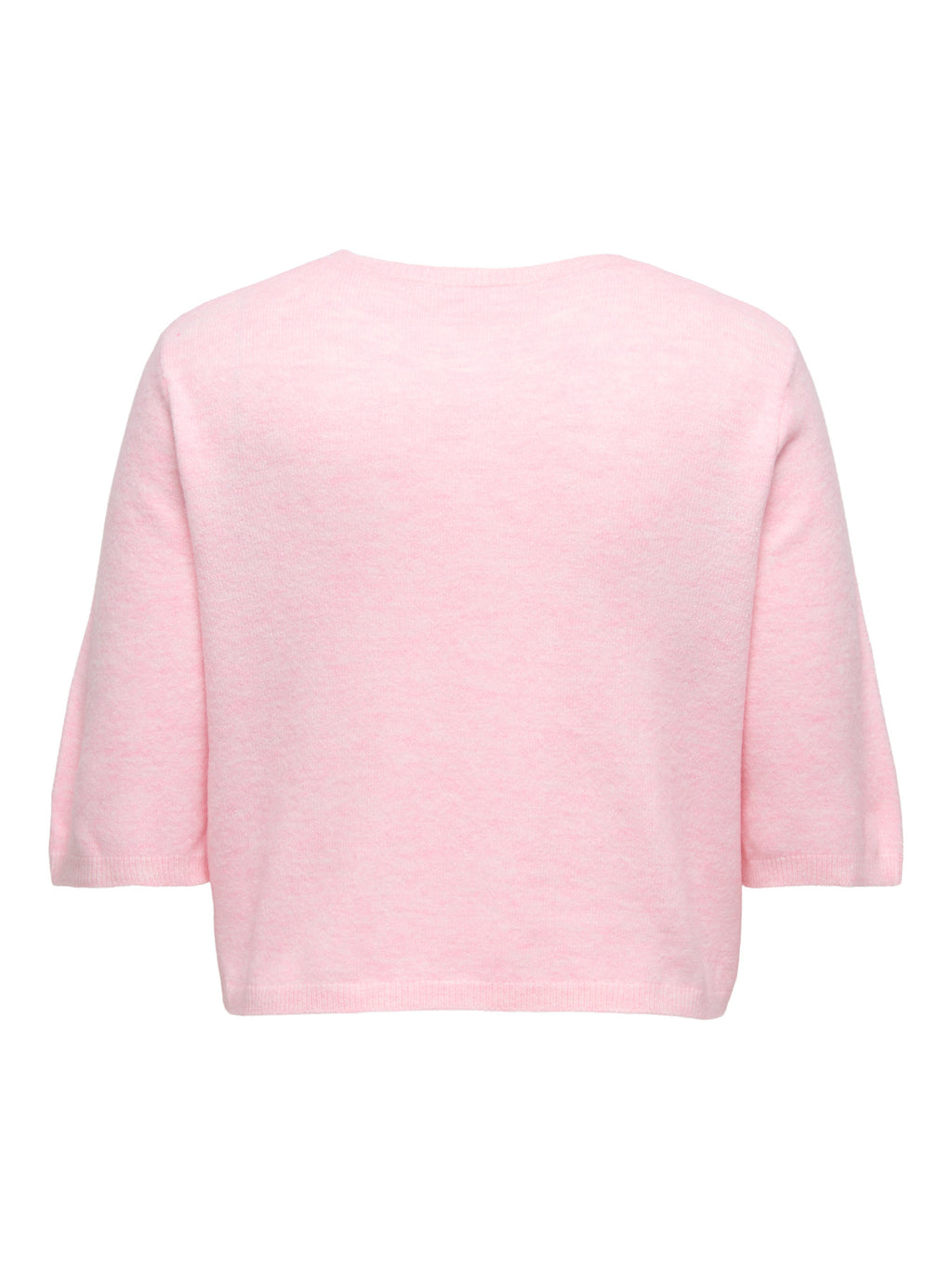 CARVIOLA SS O-NECK CARDIGAN KNT Pale Lilac Melange/Dtm Fmop