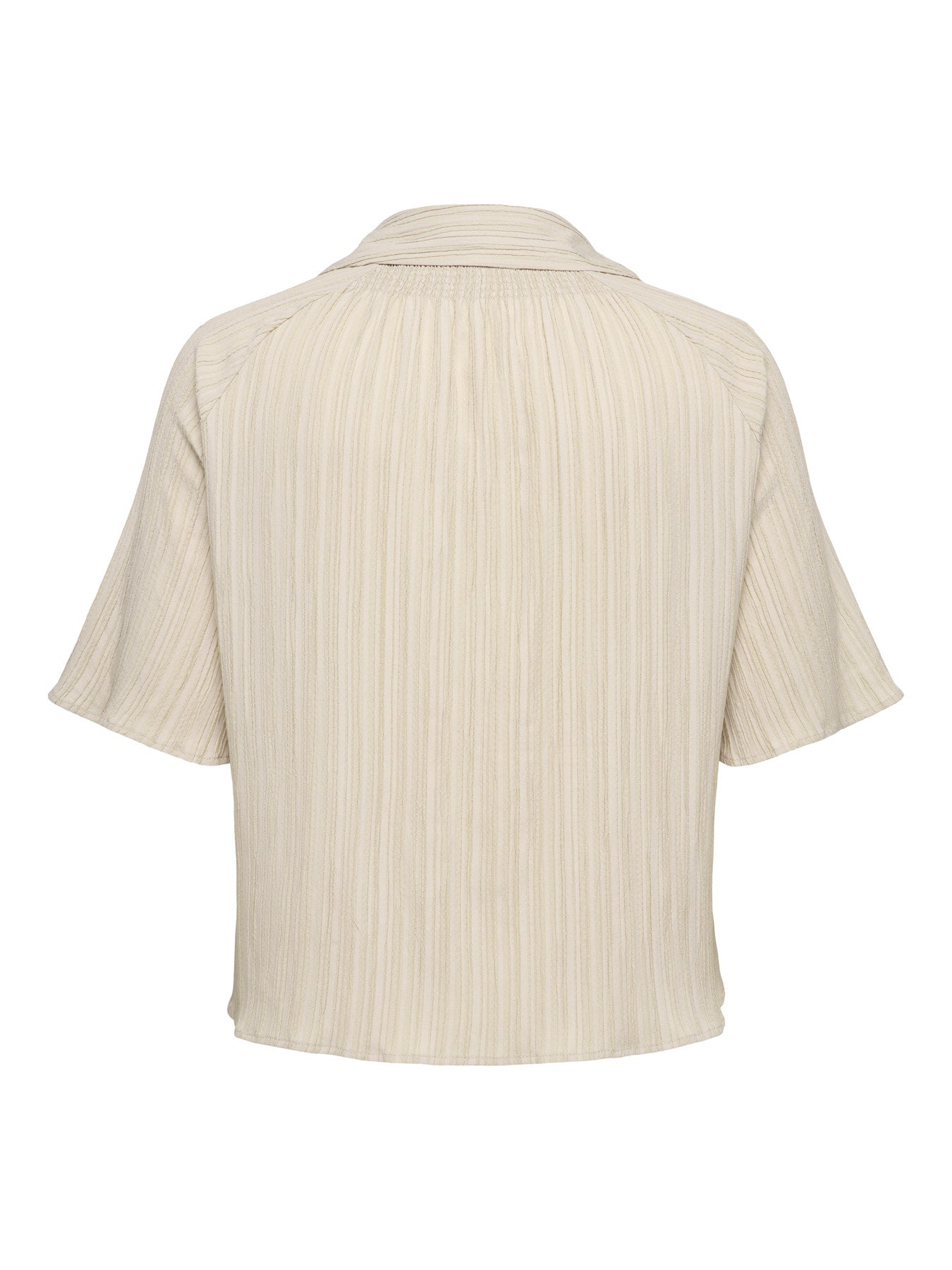 CARMUNICH S/S CRINKLE SHIRT PNT Silver Lining