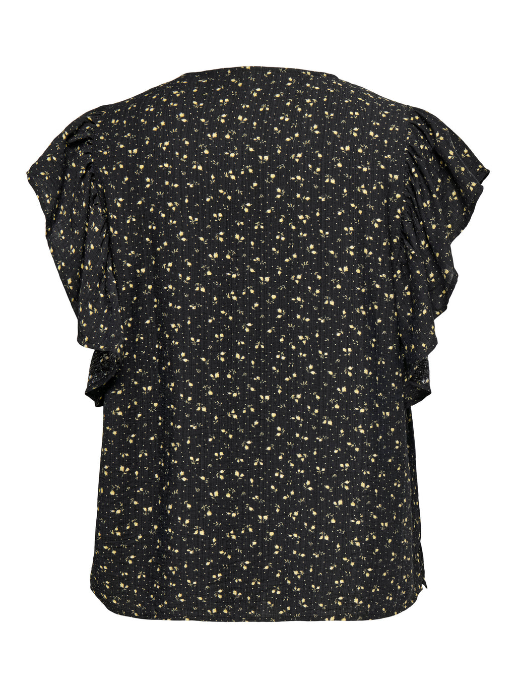 CARALBERTHE S/S V-NECK TOP AOP