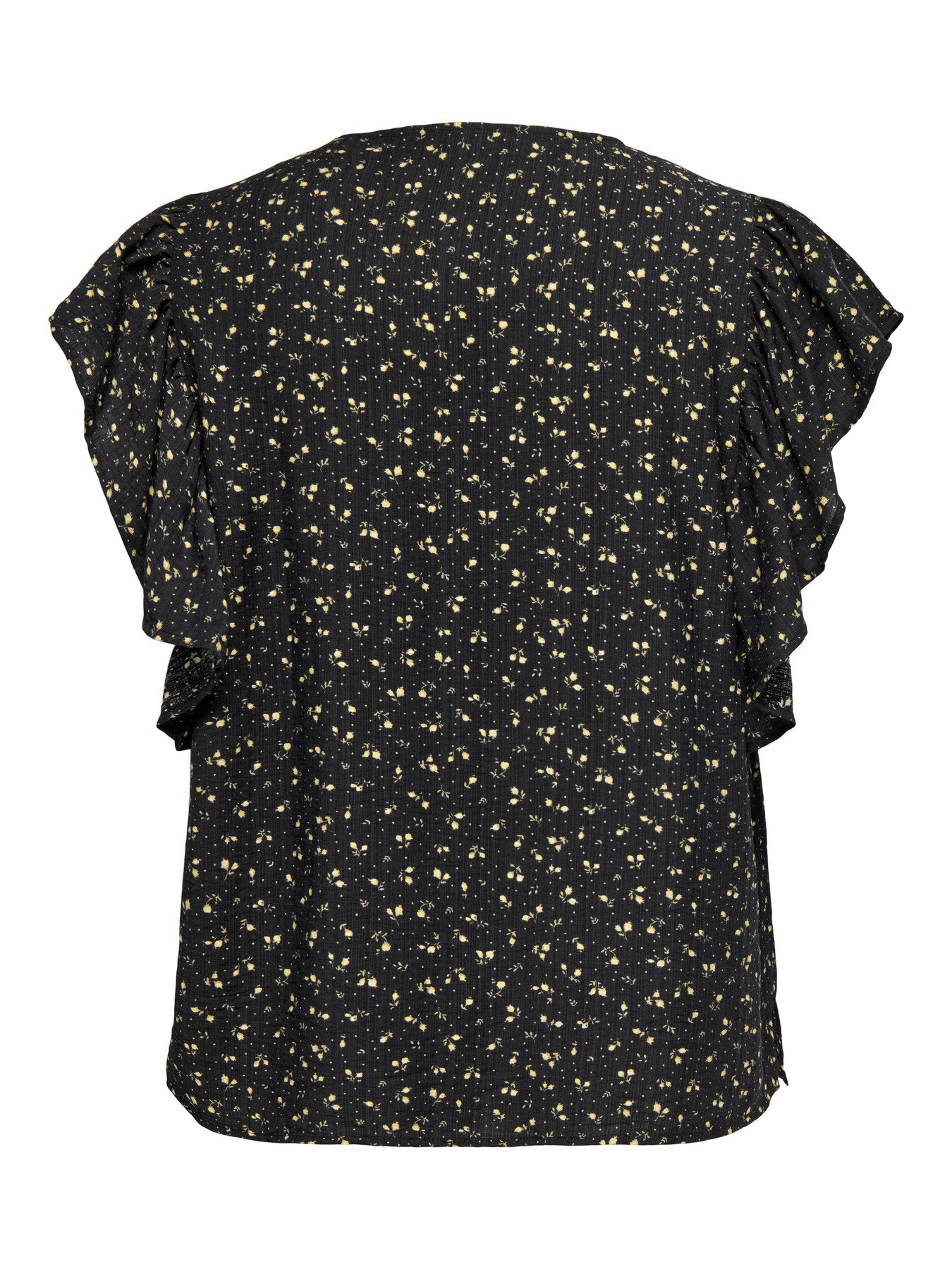 CARALBERTHE S/S V-NECK TOP AOP