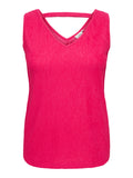 CARREINA SL V-NECK STRUCTUR TOP JRS