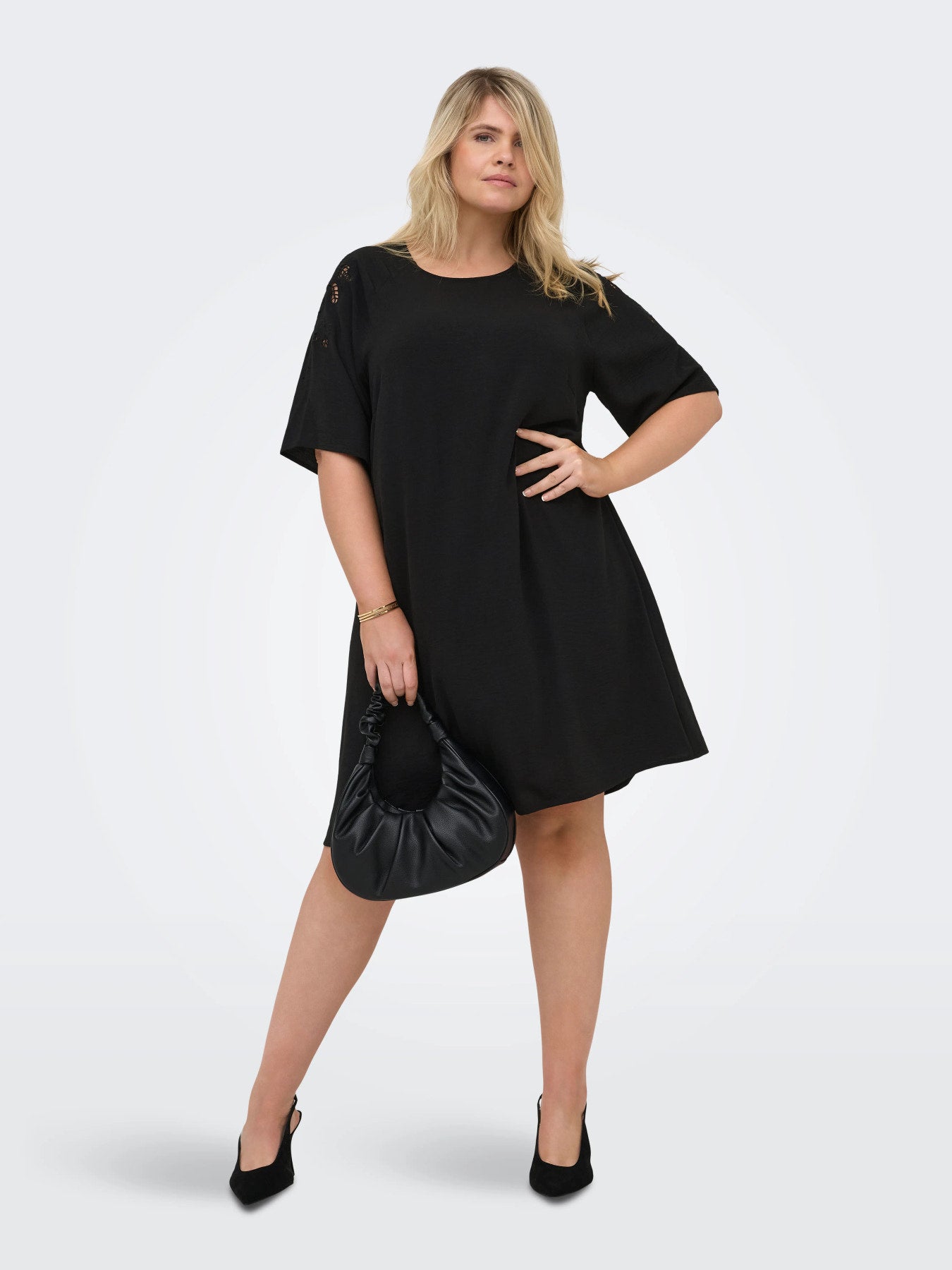 CAREVALOU METTA 2/4 KNEE DRESS WVN