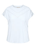 CARCORAL CAPSLEEVE O-NECK TEE JRS Bright white