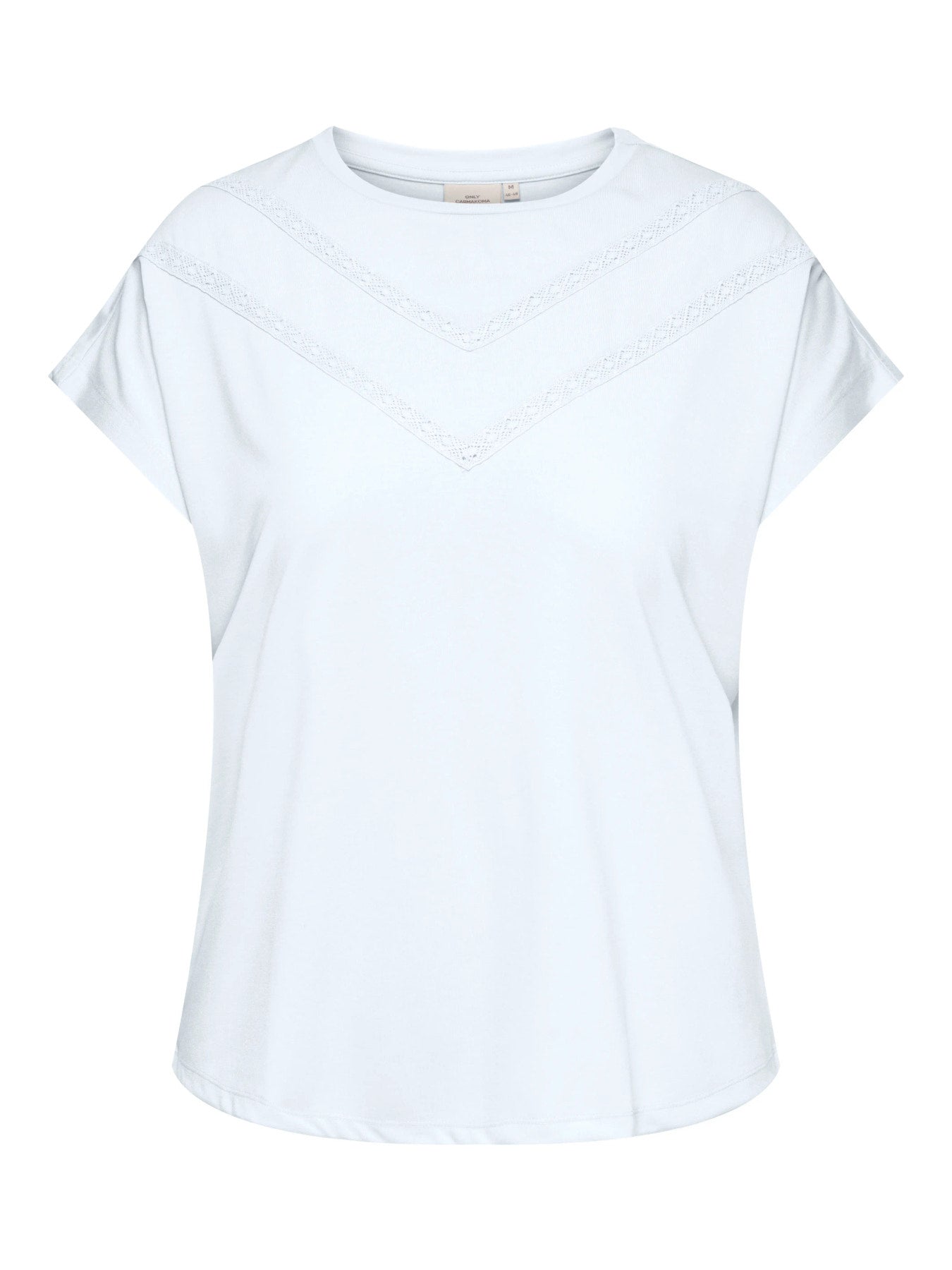 CARCORAL CAPSLEEVE O-NECK TEE JRS Bright white