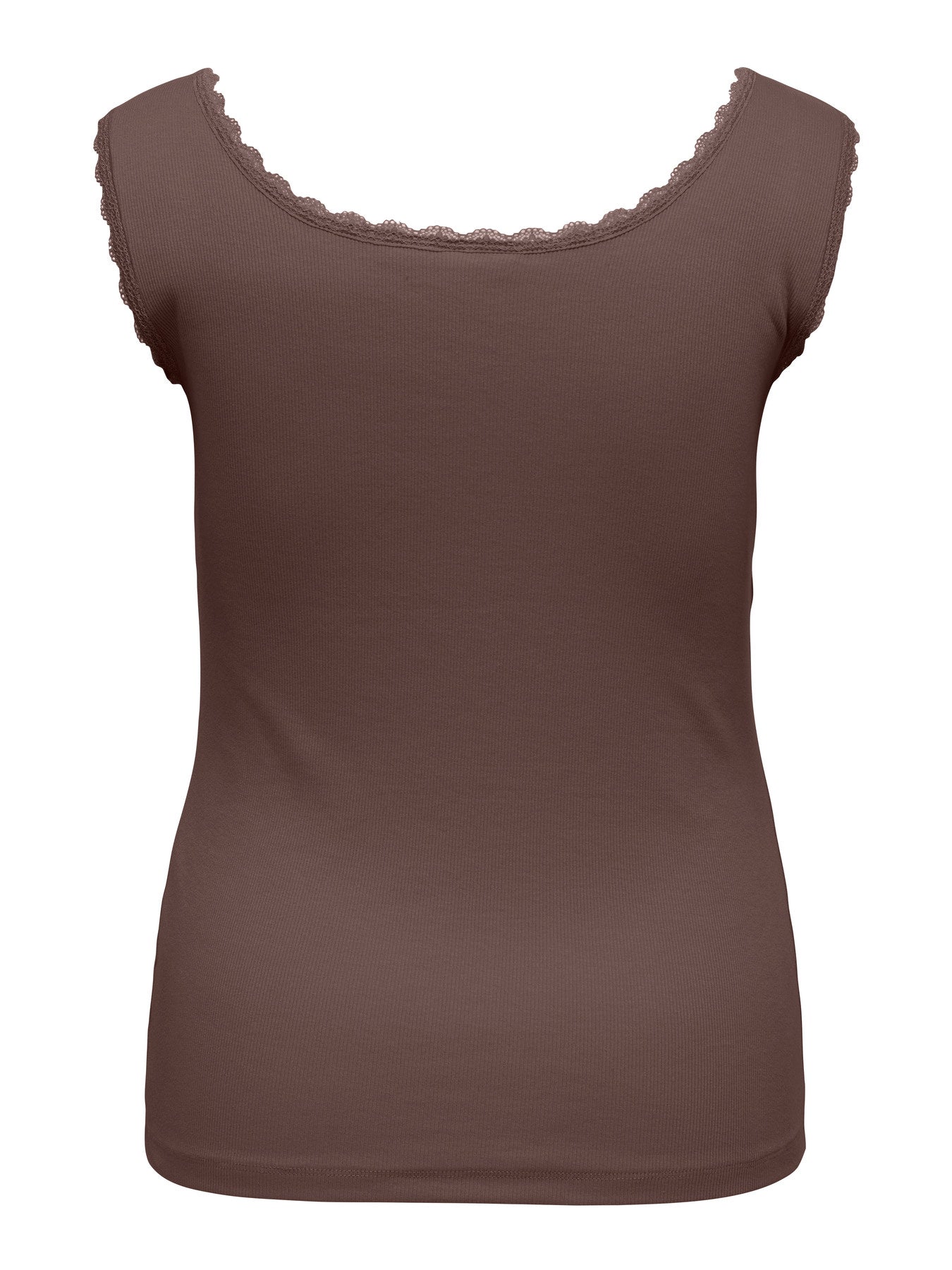 CARFENJA LACE TANK TOP JRS Chocolate Martini