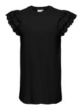 CARMACY S/S O-NECK MIX ABK DRESS JRS