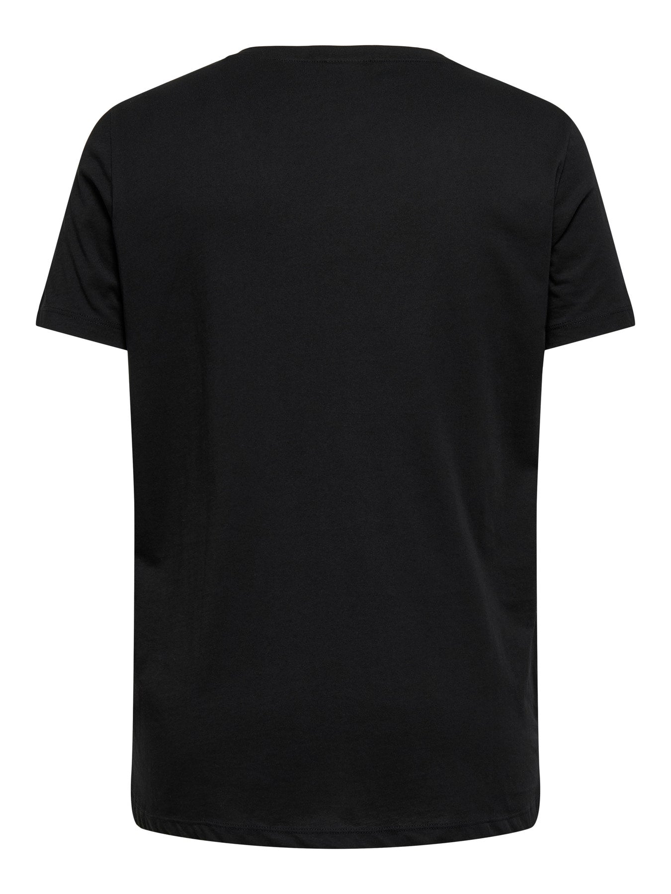 CARMAEBELL S/S V-NECK REG TEE JRS Black Kind Heart