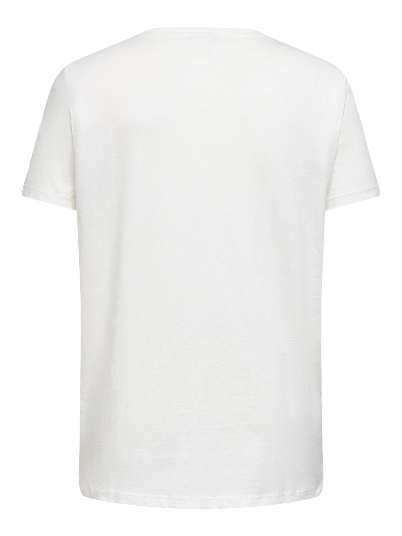 CARMAEBELL S/S V-NECK REG TEE JRS Cloud Dancer New Love