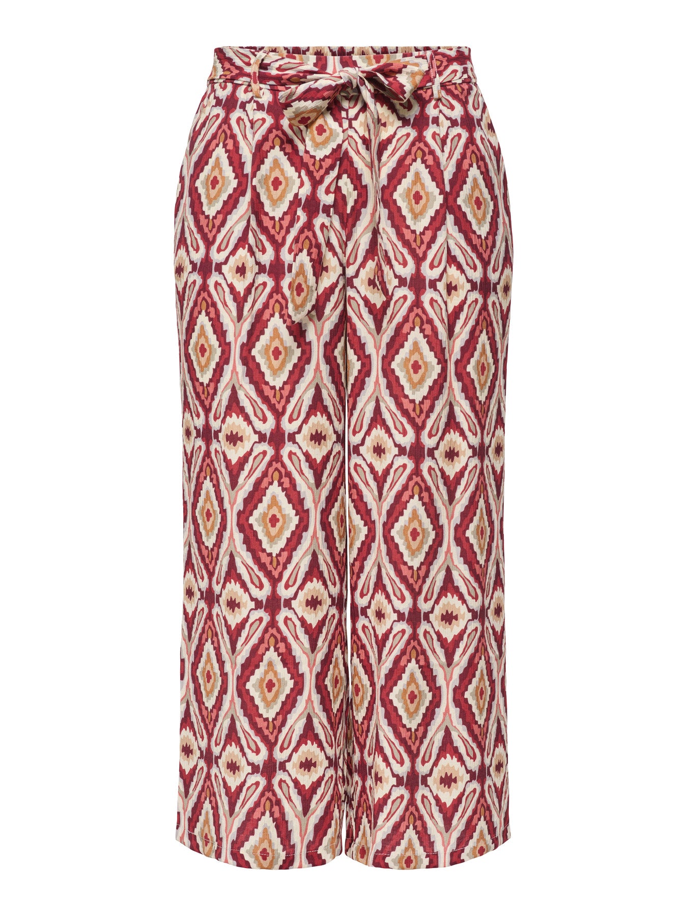 CARMIKASI CULOTTE BELT PANTS AOP